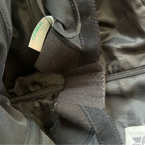 Vintage Sam Carlin Lace Overlay Strapless Dress Green Black Size 10 - Picture 9 of 14